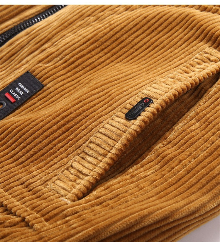 Men Vintage Corduroy Sherpa Jacket | Lawrence