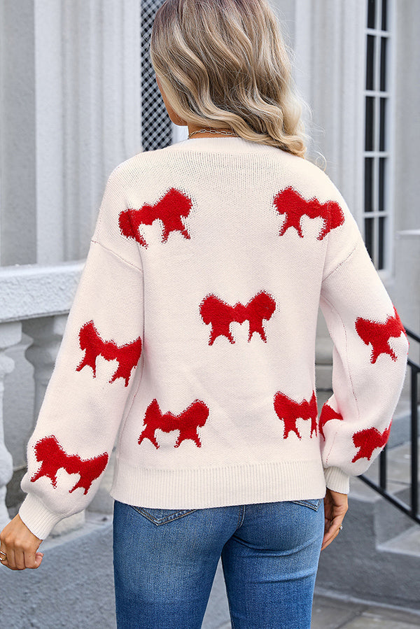 Women Pomeranian Print Sweater | Arabella