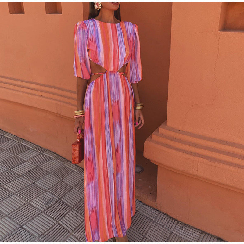 Women Elegant Cutout Maxi Dress | Victoria