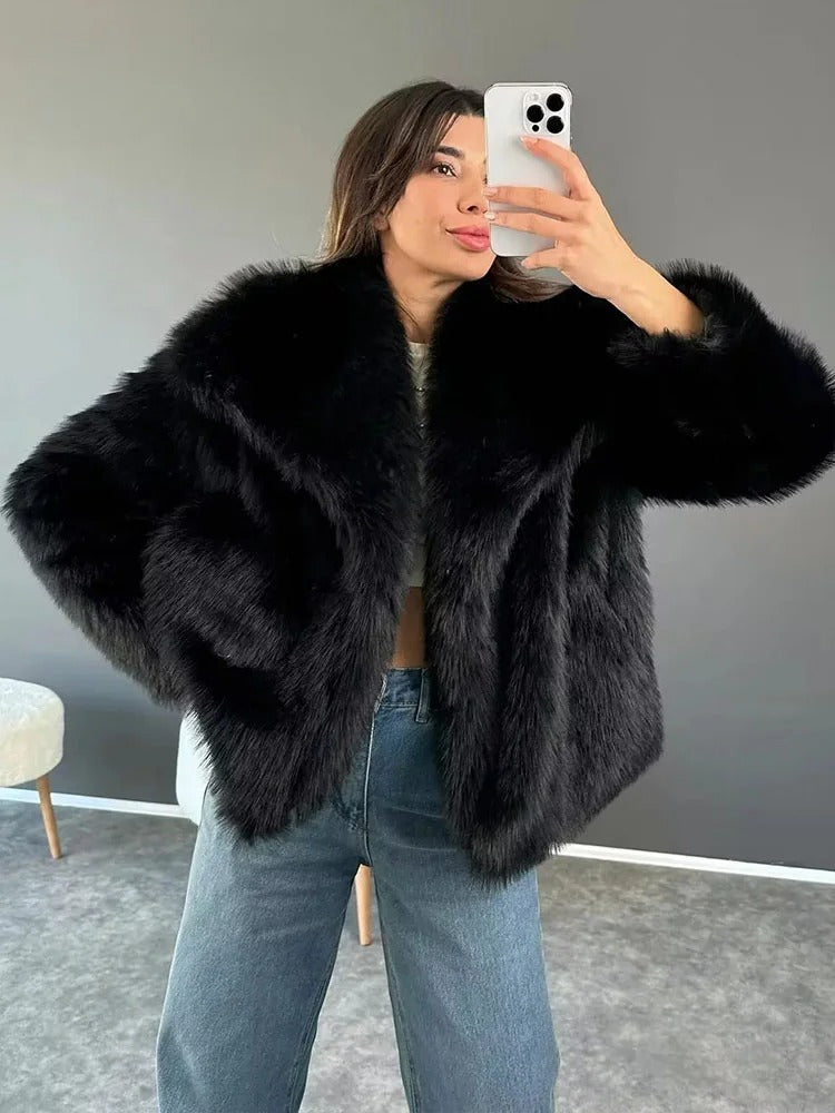 Women Luxury Faux Fur Jacket | Avienne