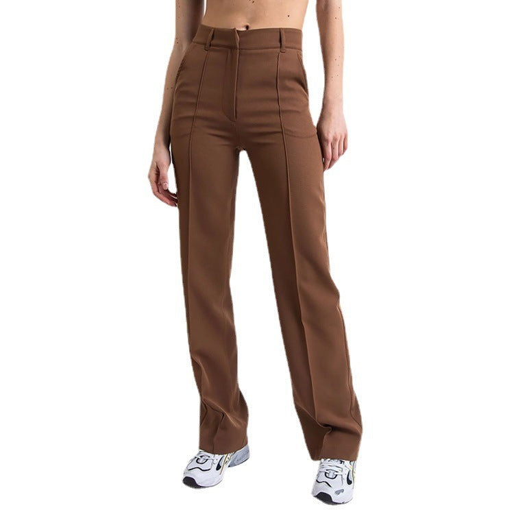 Women High-Waisted Wide-Leg Trousers | Rianne