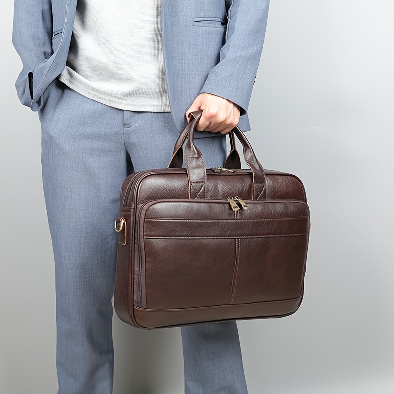 Men Classic Leather Business Bag | Nolan