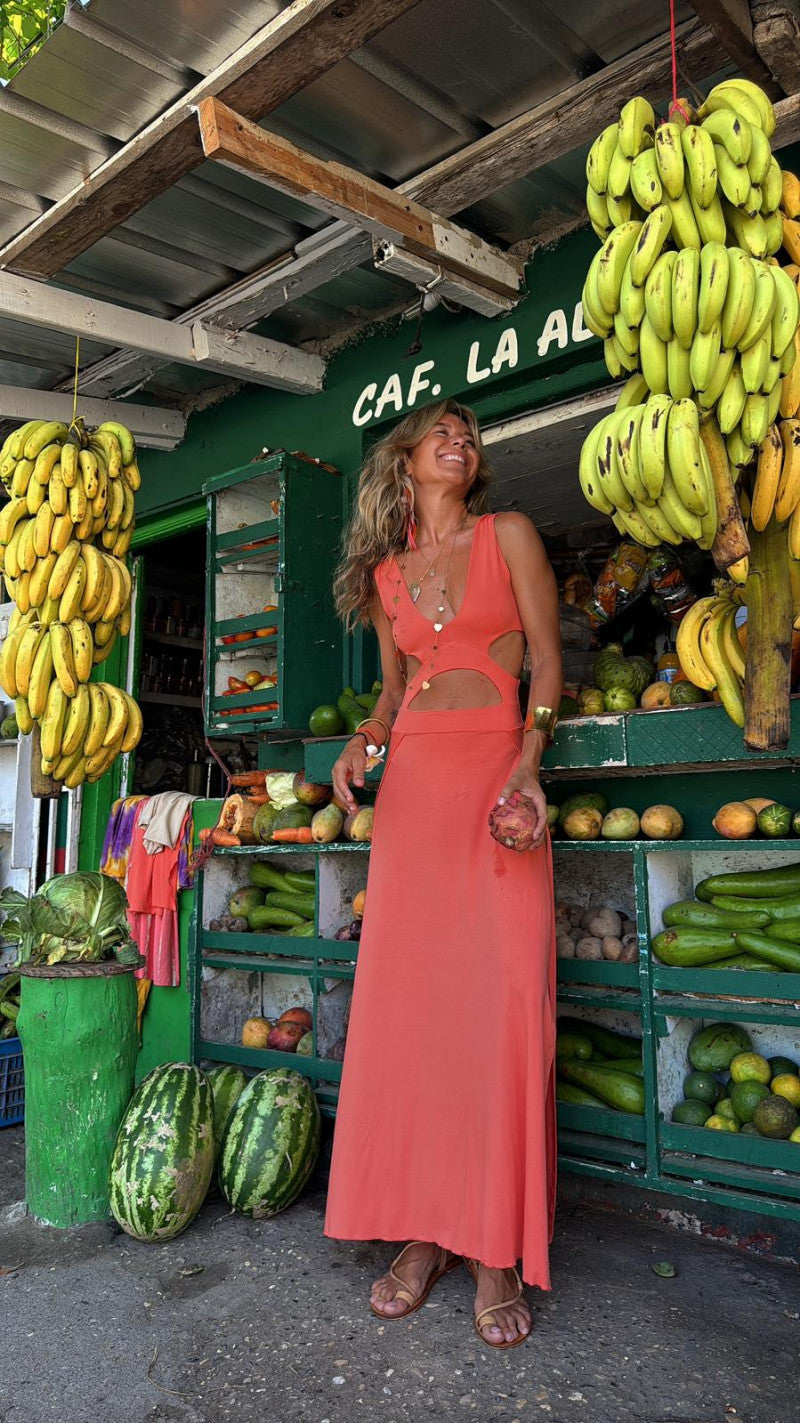 Women Bohemian Two-Piece Maxi Dress | Viviana