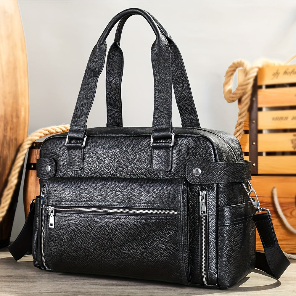 Men’s Leather Travel Bag | Ethan