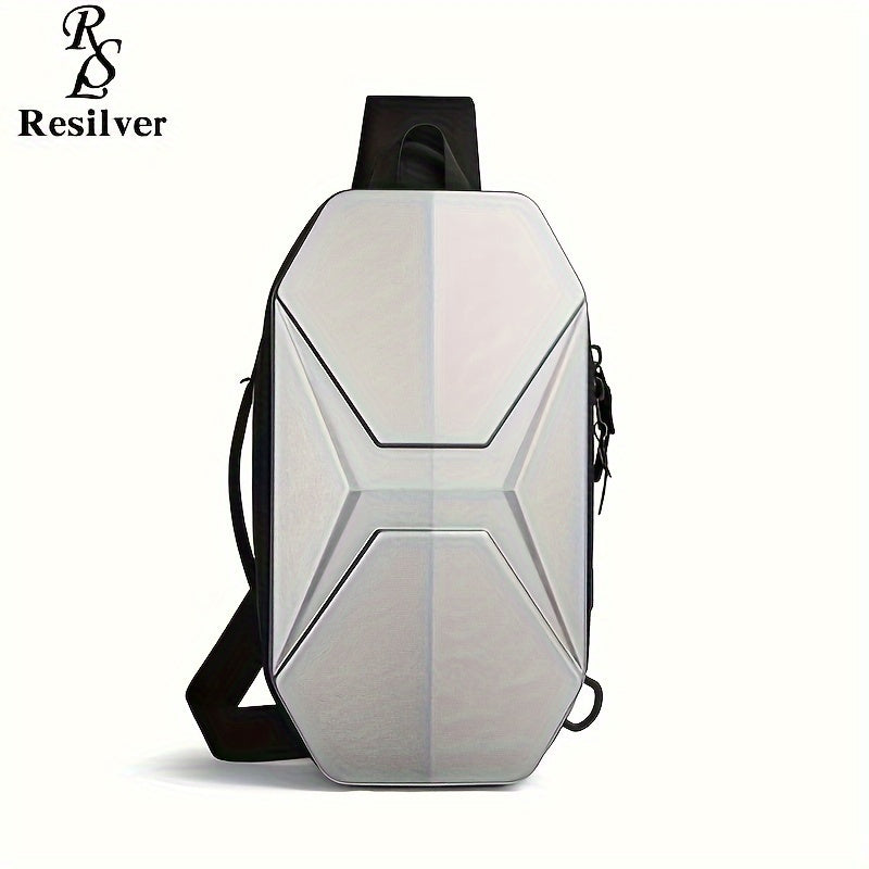 Men Futuristic Hard Shell Sling Bag | Finn
