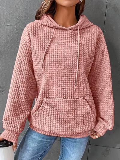Women Cozy Quilted Hoodie | Amelia