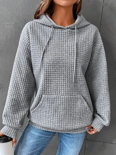 Women Cozy Quilted Hoodie | Amelia