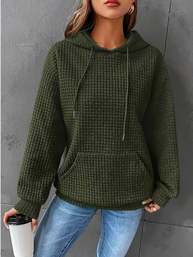 Women Cozy Quilted Hoodie | Amelia