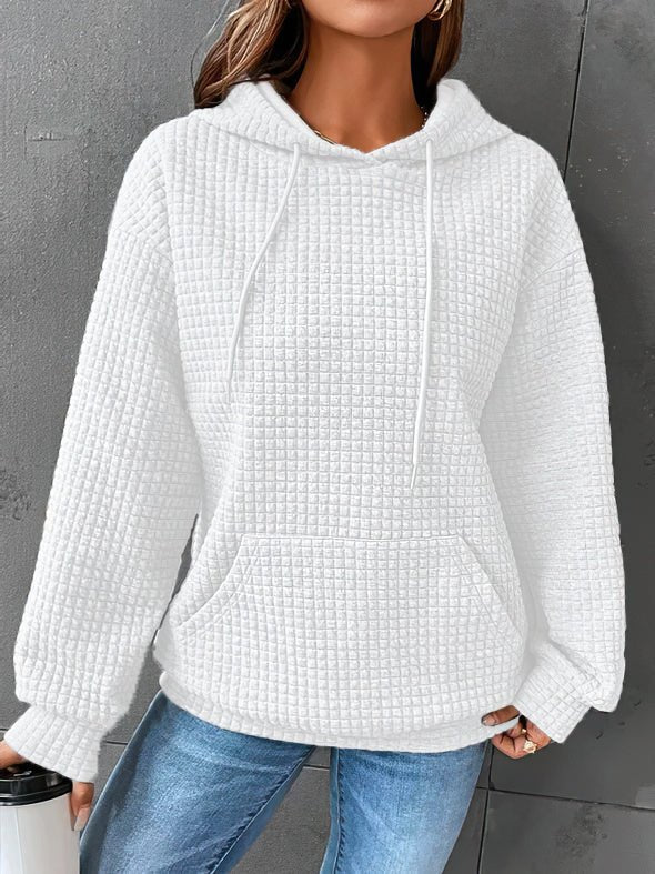 Women Cozy Quilted Hoodie | Amelia