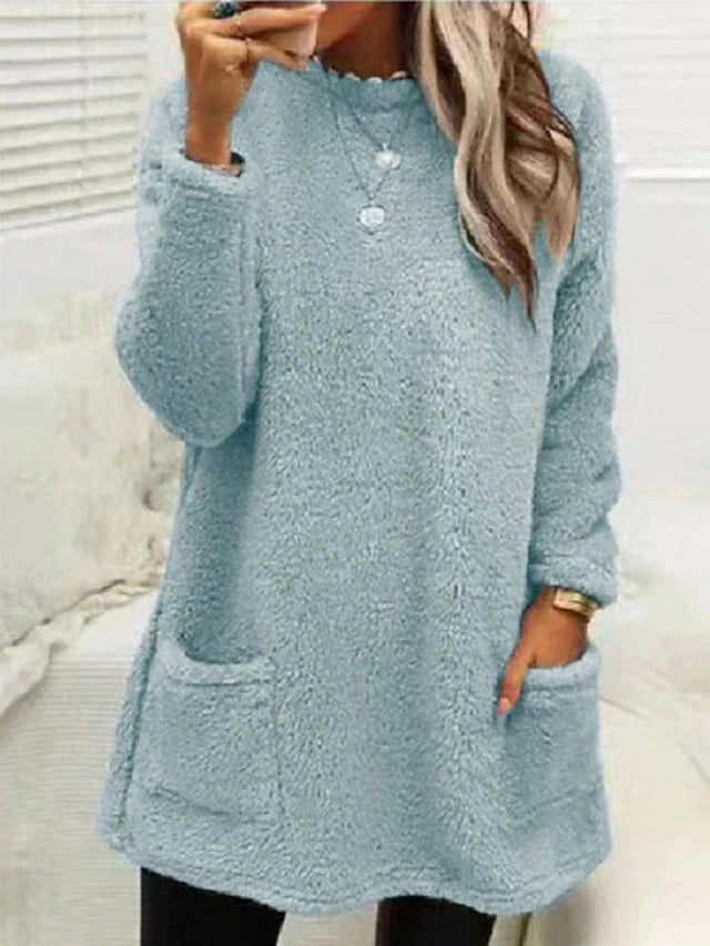 Women Cozy Fleece Oversized Sweater | Remie