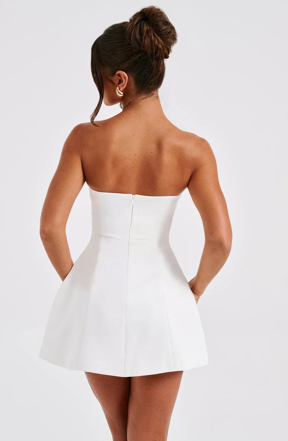 Women Strapless A-Line Mini Dress | Dinah