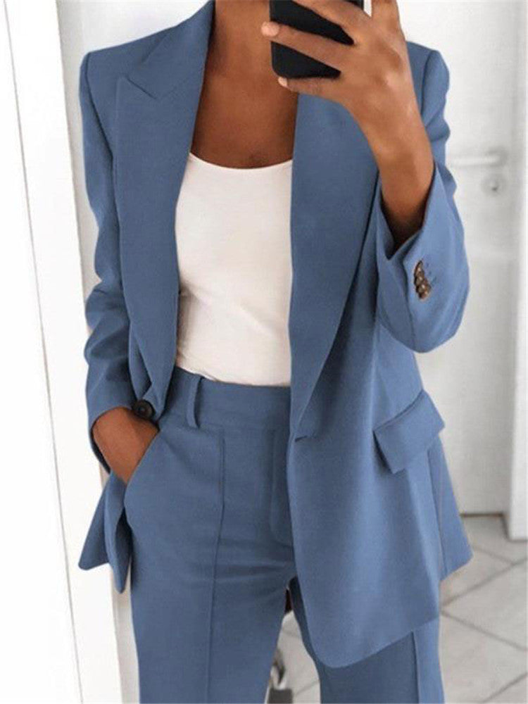 Women Elegant Wide-Leg Pantsuit | Nadira