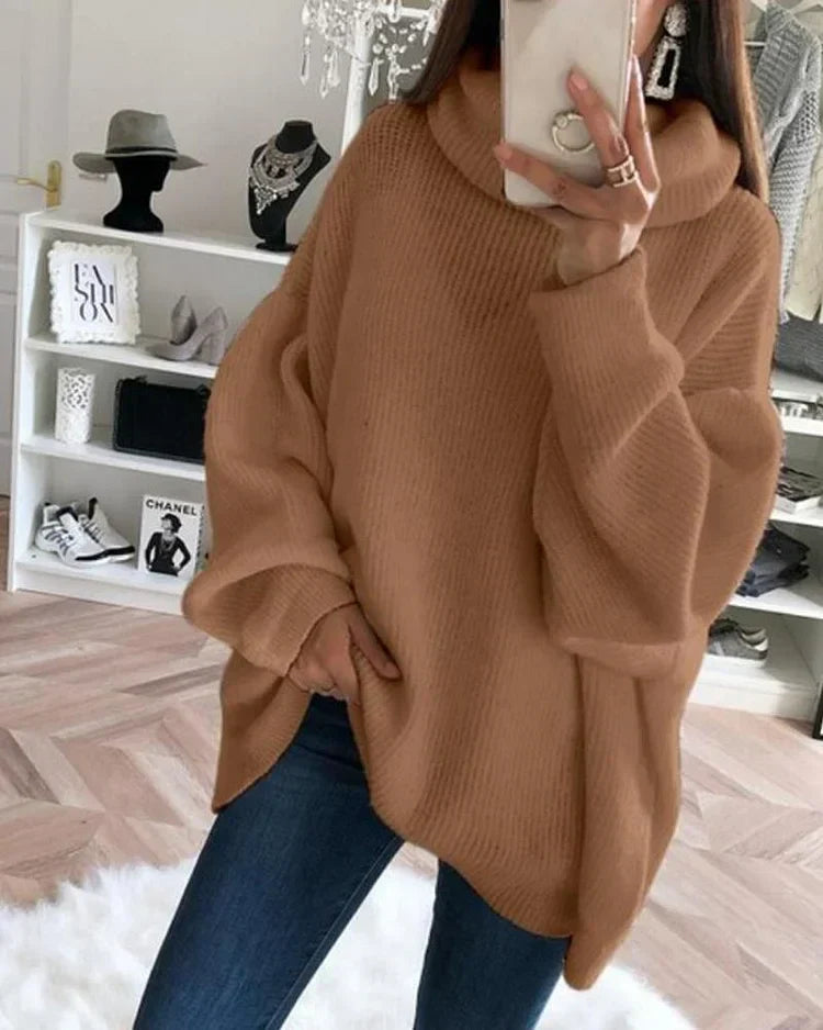 Women Oversized Turtleneck Sweater | Gwendolyn