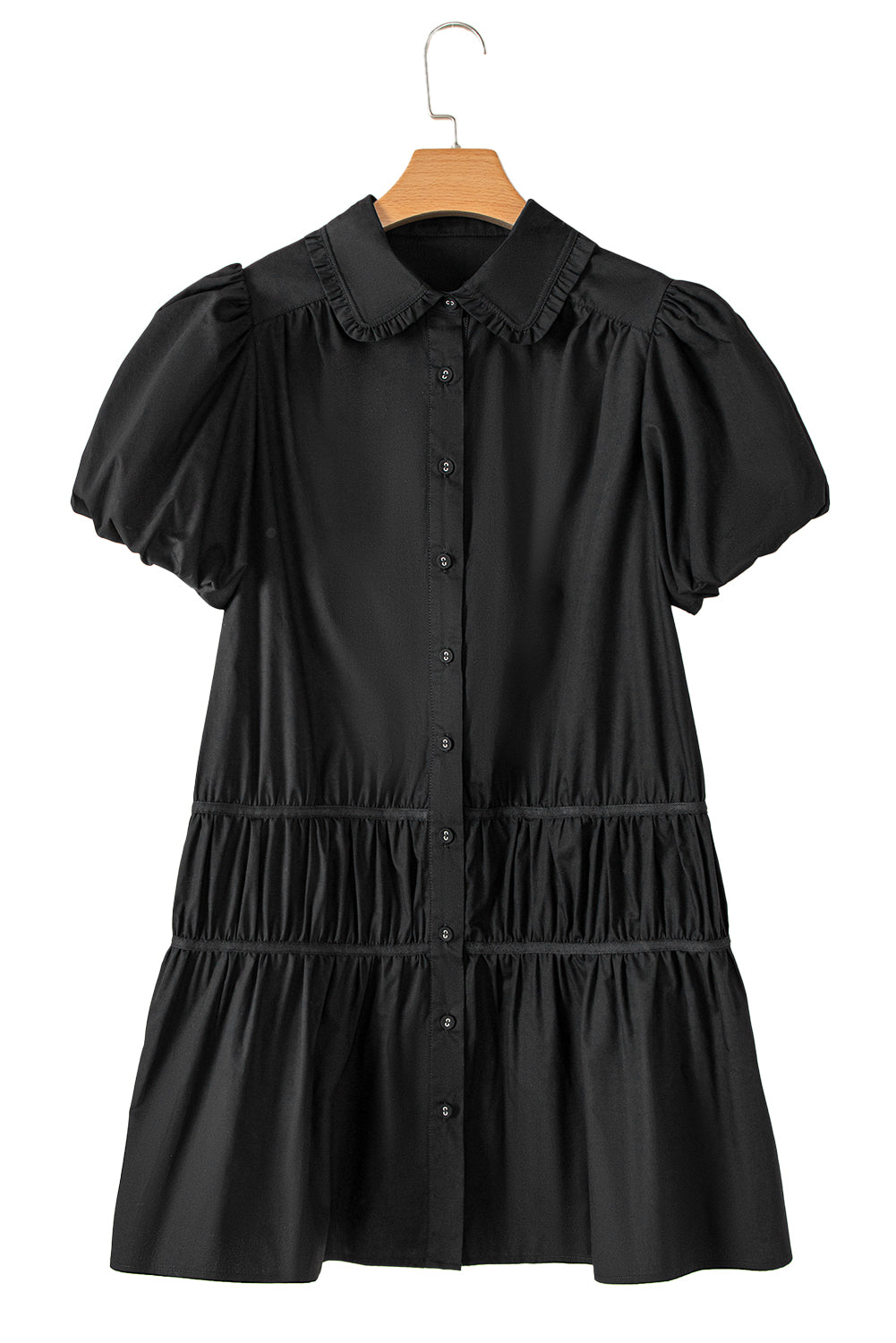 Women Puff Sleeve Shirt Dress | Noraly