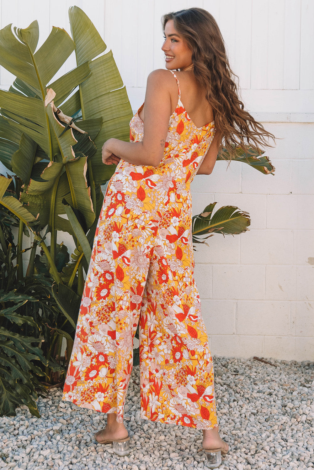 Women Jumpsuit Floral Polyester | Summer Breeze-2