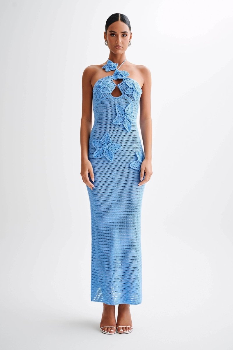 Women Crochet Floral Maxi Dress | Alice