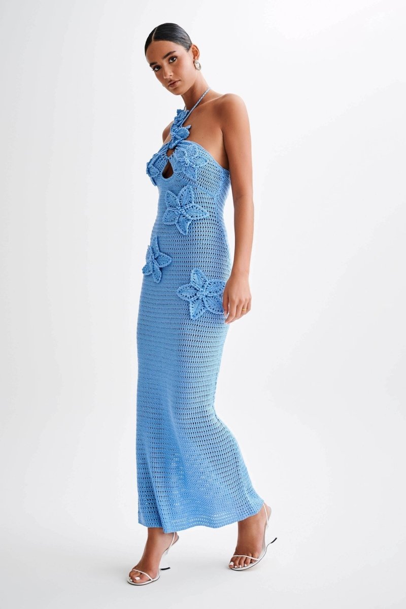 Women Crochet Floral Maxi Dress | Alice