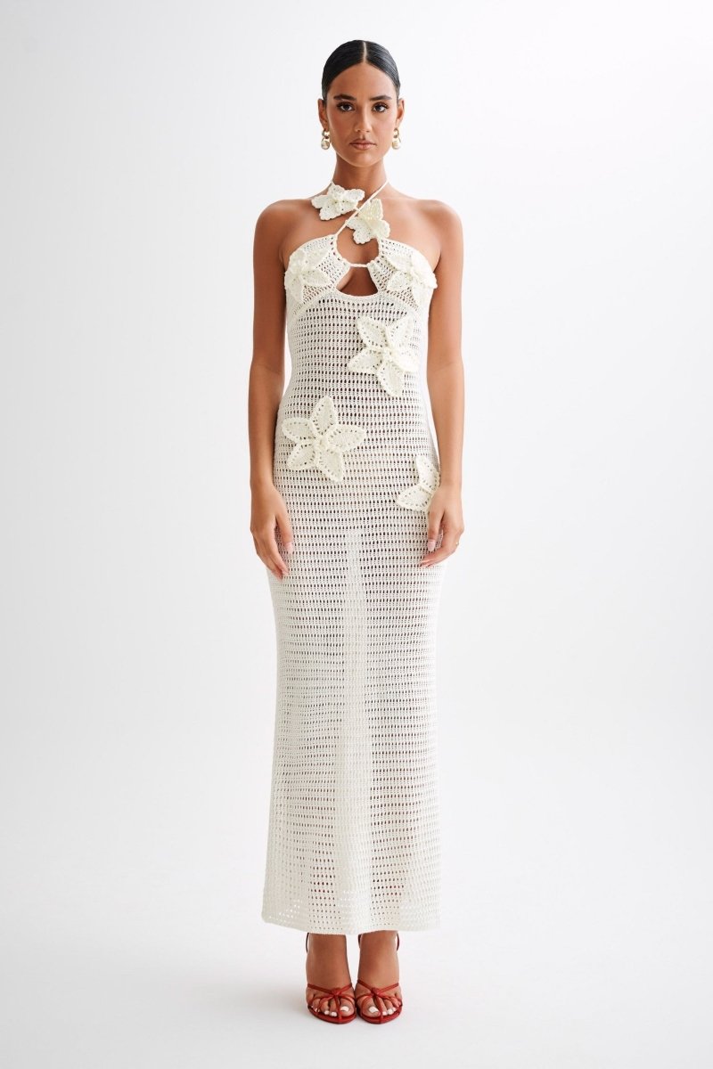 Women Crochet Floral Maxi Dress | Alice