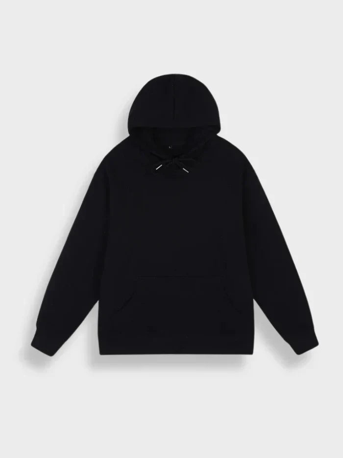 Men's Graphic Hoodie Black Cotton | Nicolai-2
