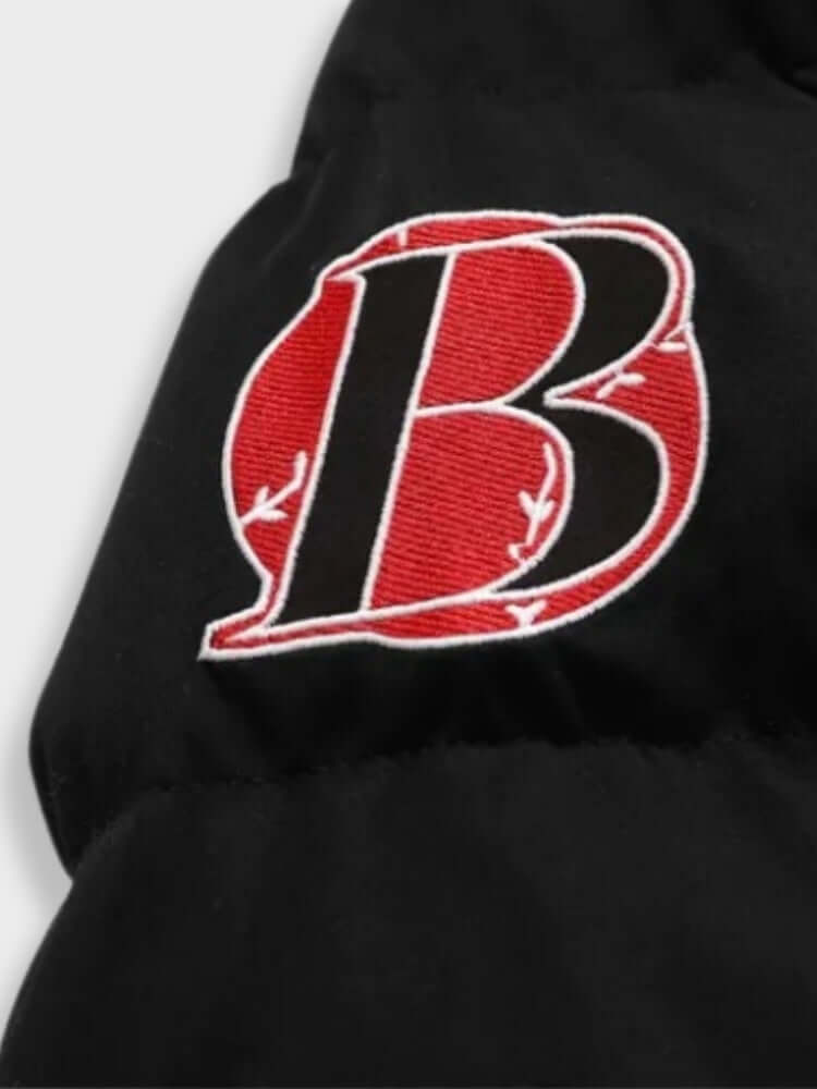 Women Retro Varsity Puffer Jacket | Rozelyn