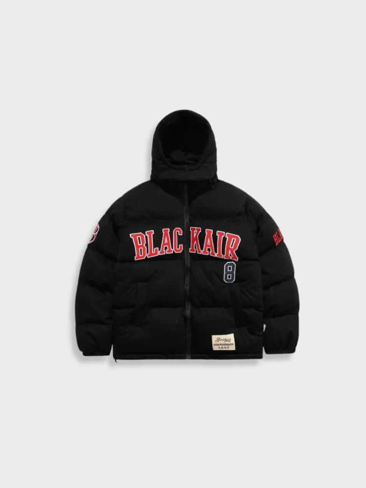 Women Retro Varsity Puffer Jacket | Rozelyn