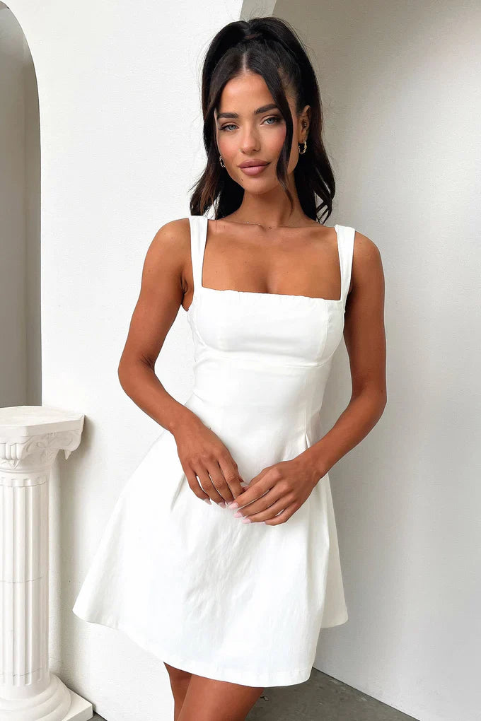 Women Chic Fit and Flare Mini Dress | Sophia