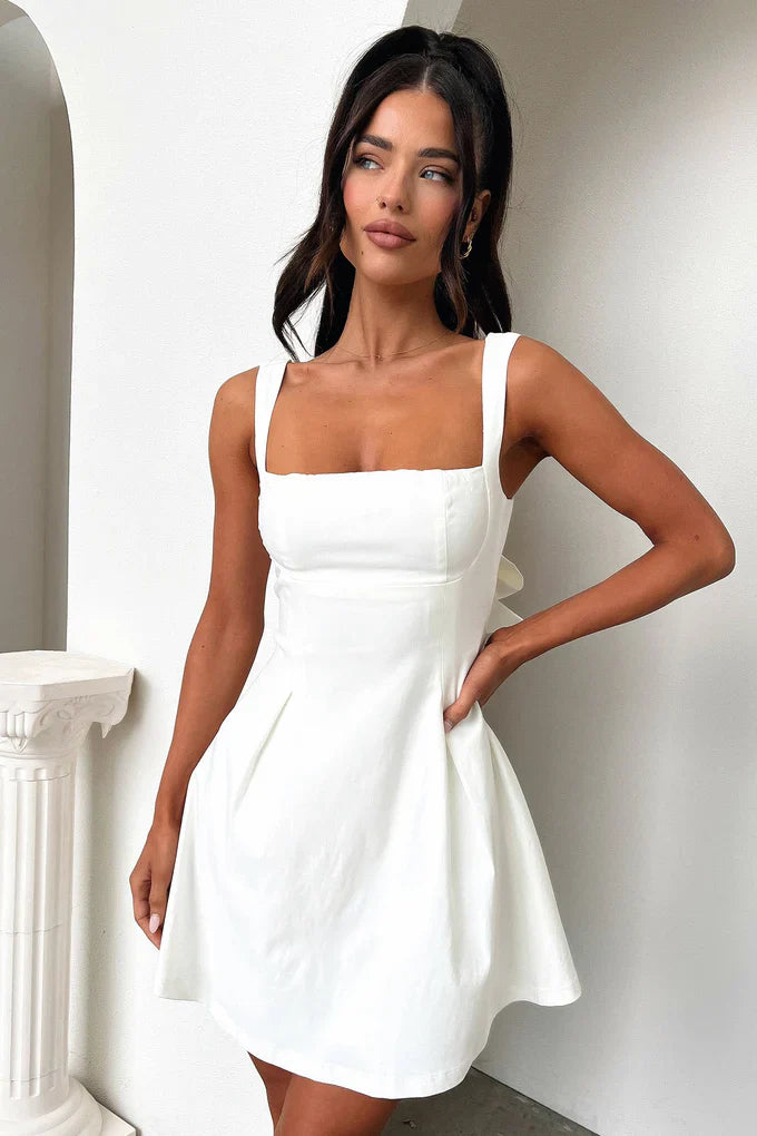Women Chic Fit and Flare Mini Dress | Sophia
