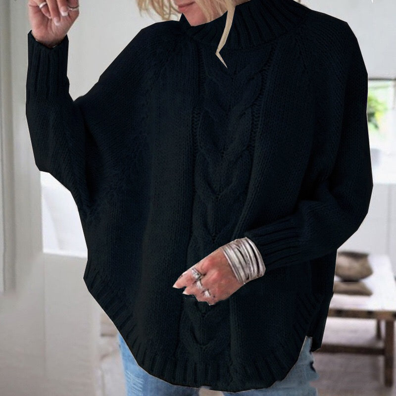 Women Chunky Knit Turtleneck Sweater | Kyra