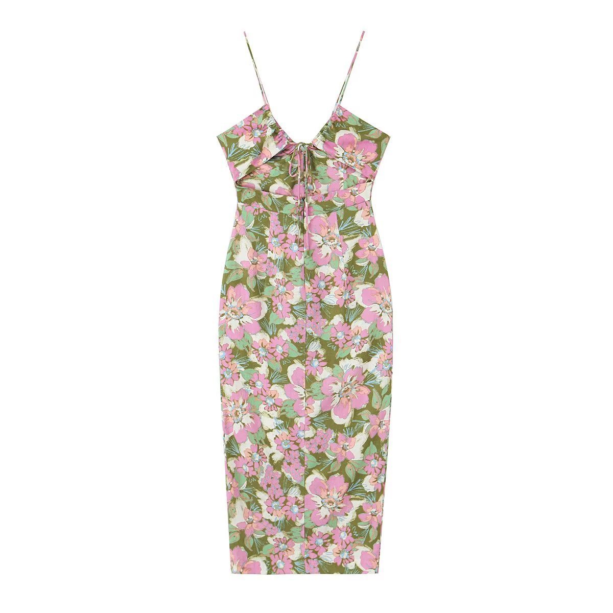 Women Slim Floral Midi Dress | Trinity