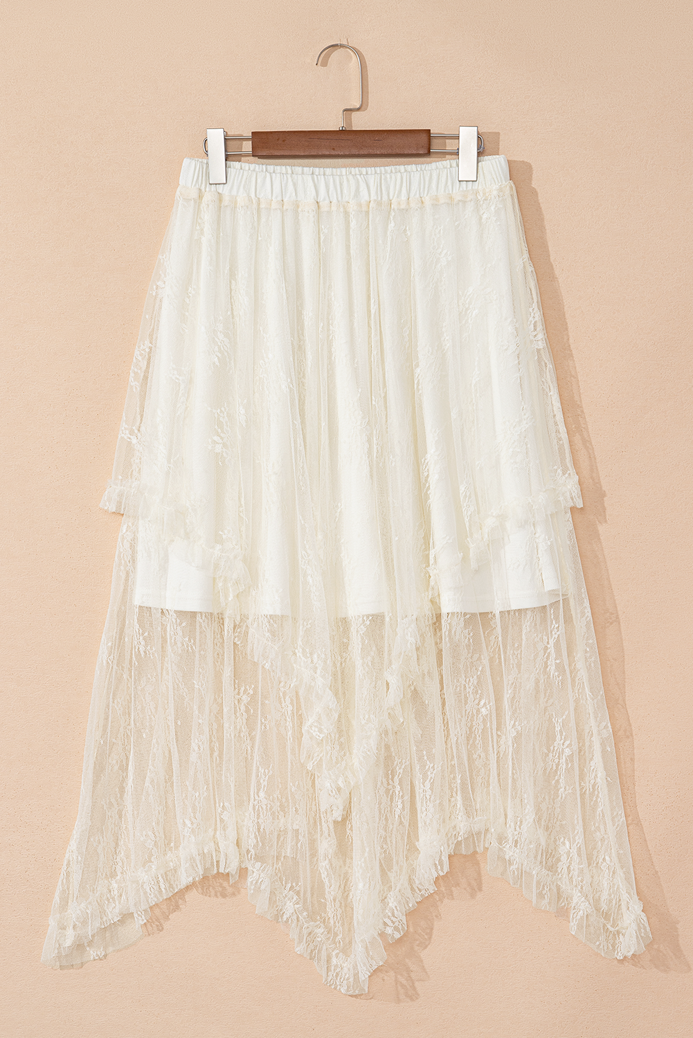 Women Lace Tiered Maxi Skirt | Maelira