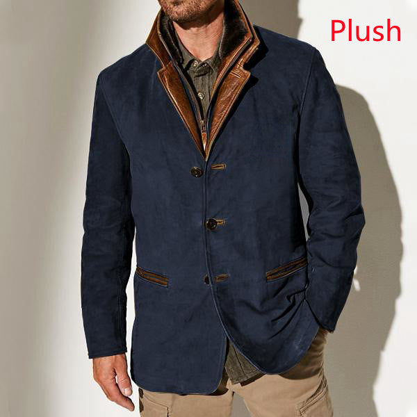 Men Vintage Suede Blazer | Nicholo