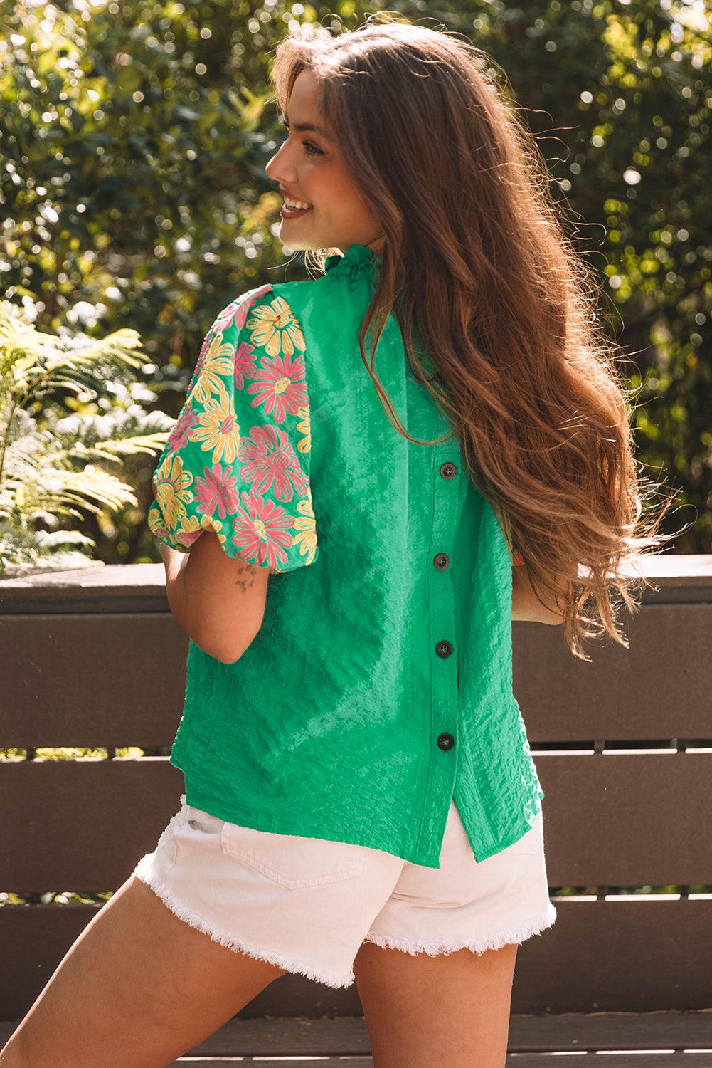 Women Embroidered Puff Sleeve Top | Arlisse