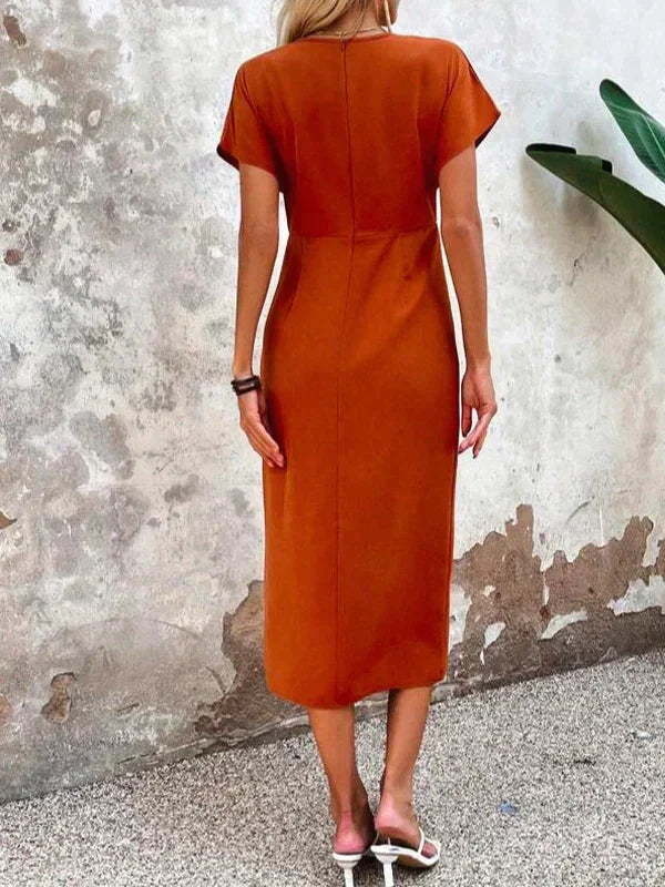 Women Elegant Party Dress with Front Slit | Emma