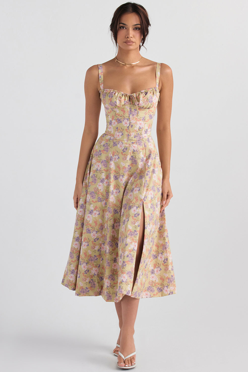 Women Midi Bustier Corset Sun Dress | Eilish