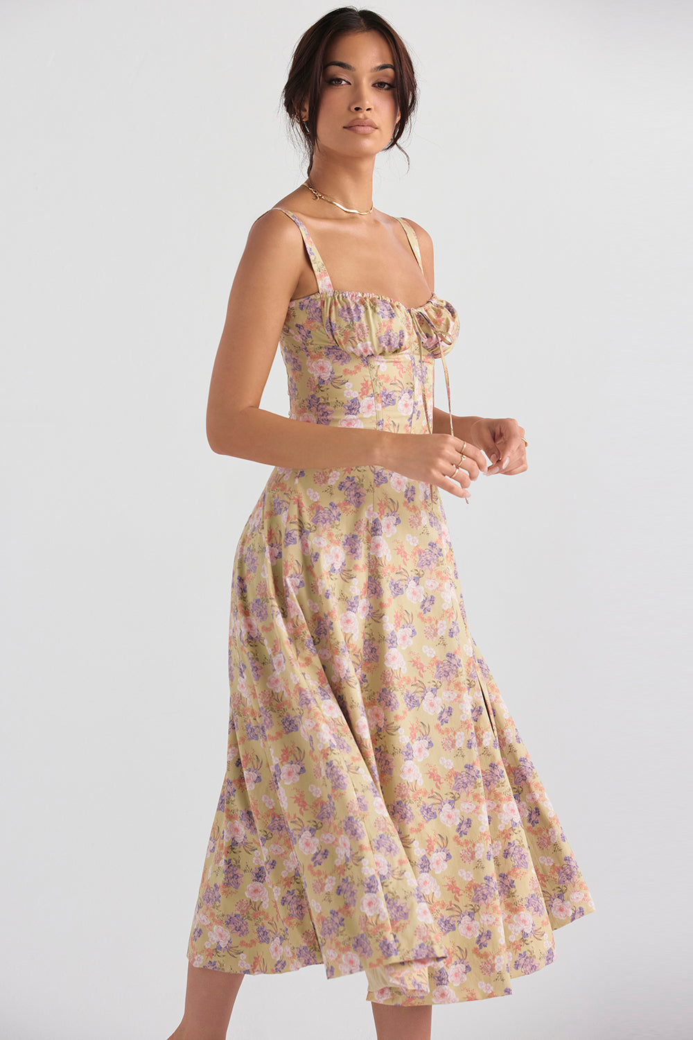 Women Midi Bustier Corset Sun Dress | Eilish