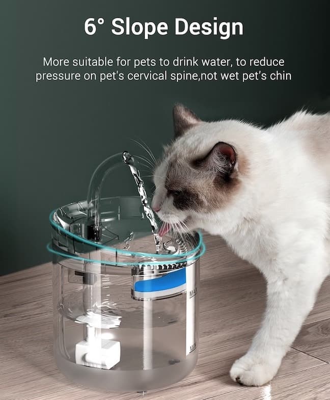 Pet Water Fountain Large Eco-Friendly Plastic | Bella-3