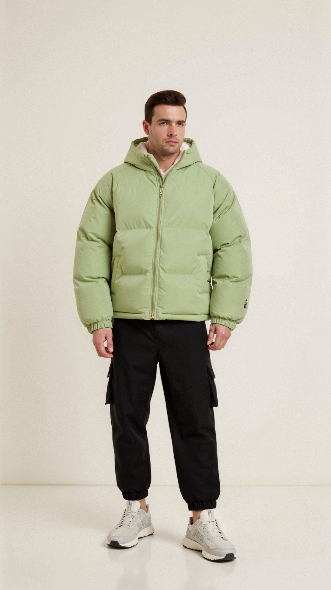 Men Insulated Sherpa-Lined Puffer Jacket | Cyrusteem