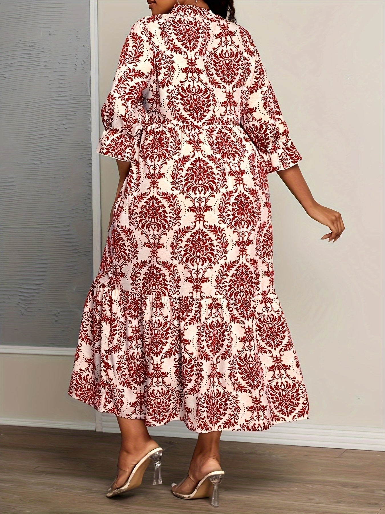 Boho Tiered Printed Maxi Dress | Selah
