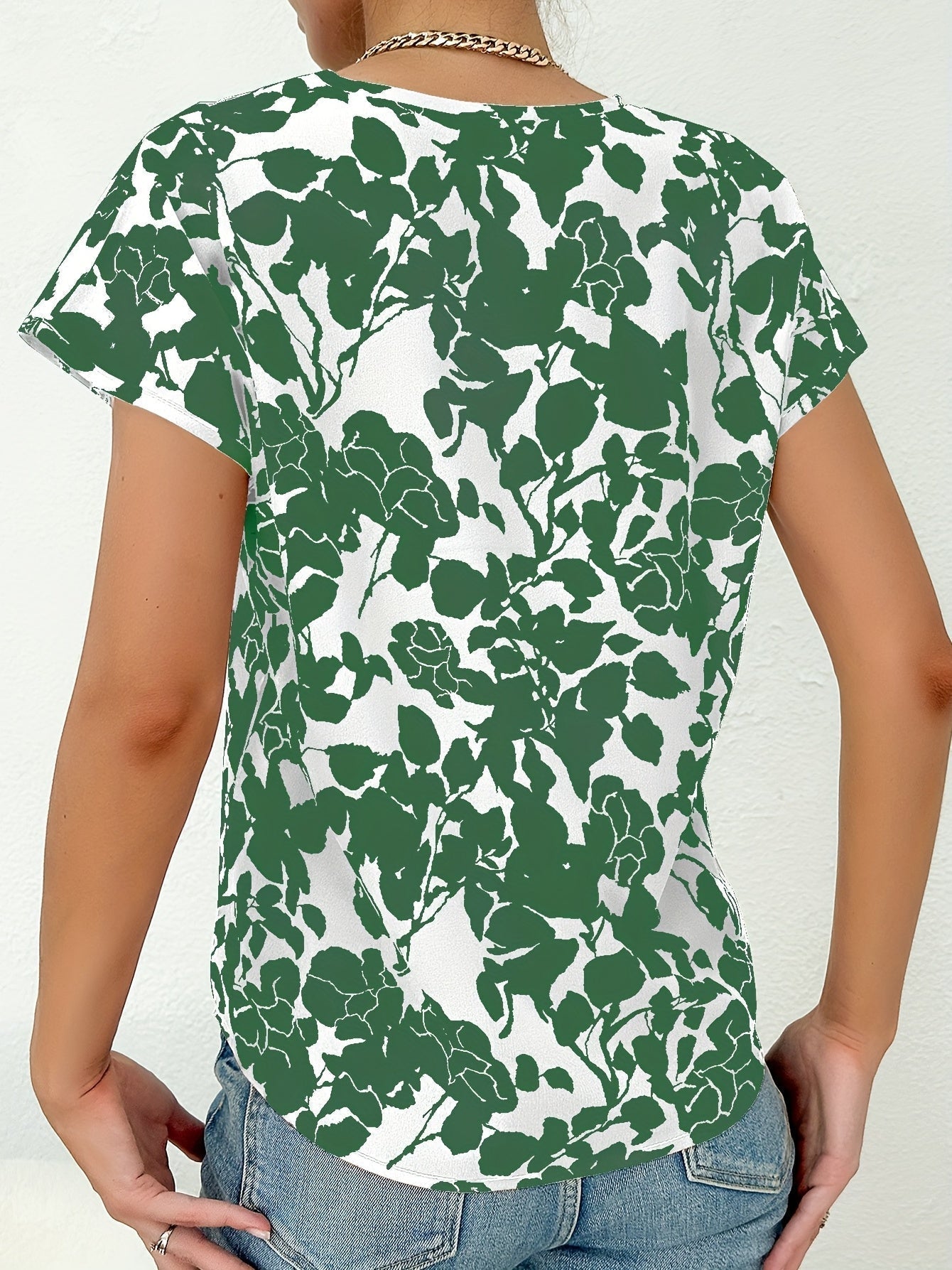 Women Floral Print V-Neck Blouse | Sina