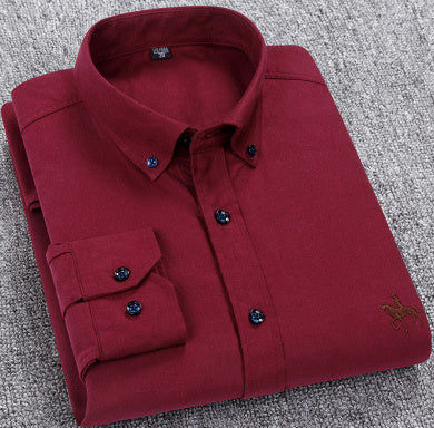 Men Oxford Long Sleeve Shirt | Roger
