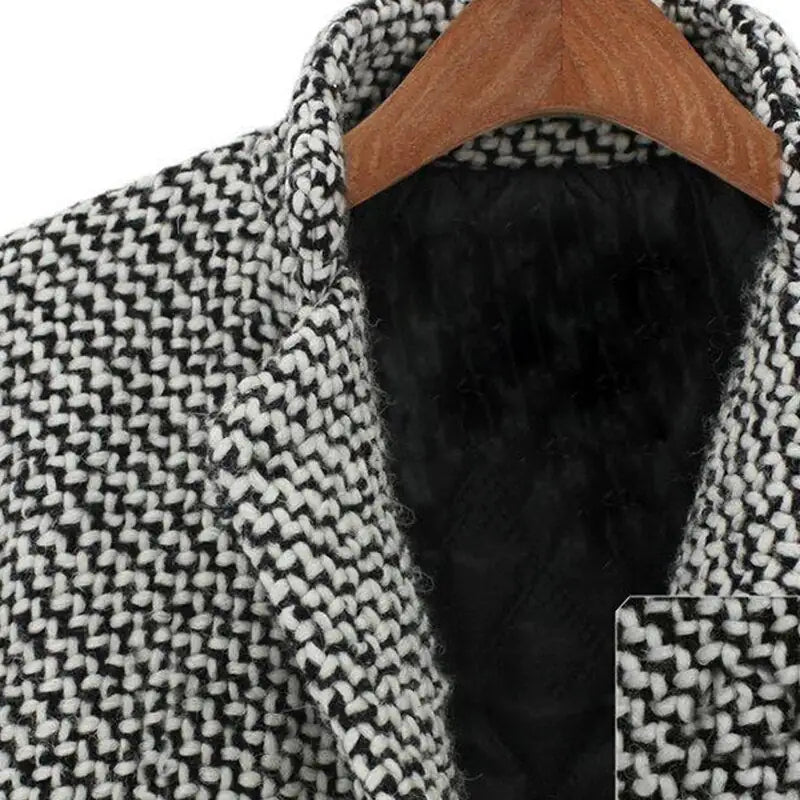 Women Wool Coat Black | Elegant Design-4