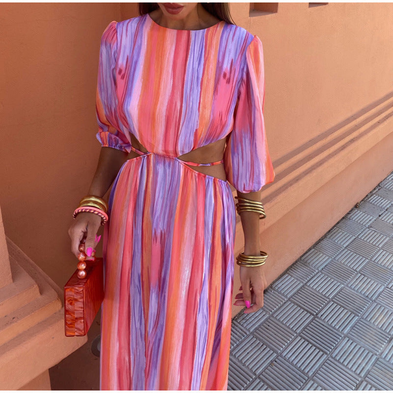 Women Elegant Cutout Maxi Dress | Victoria