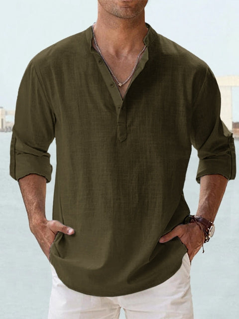 Men's Casual Henley Shirt | Newport
