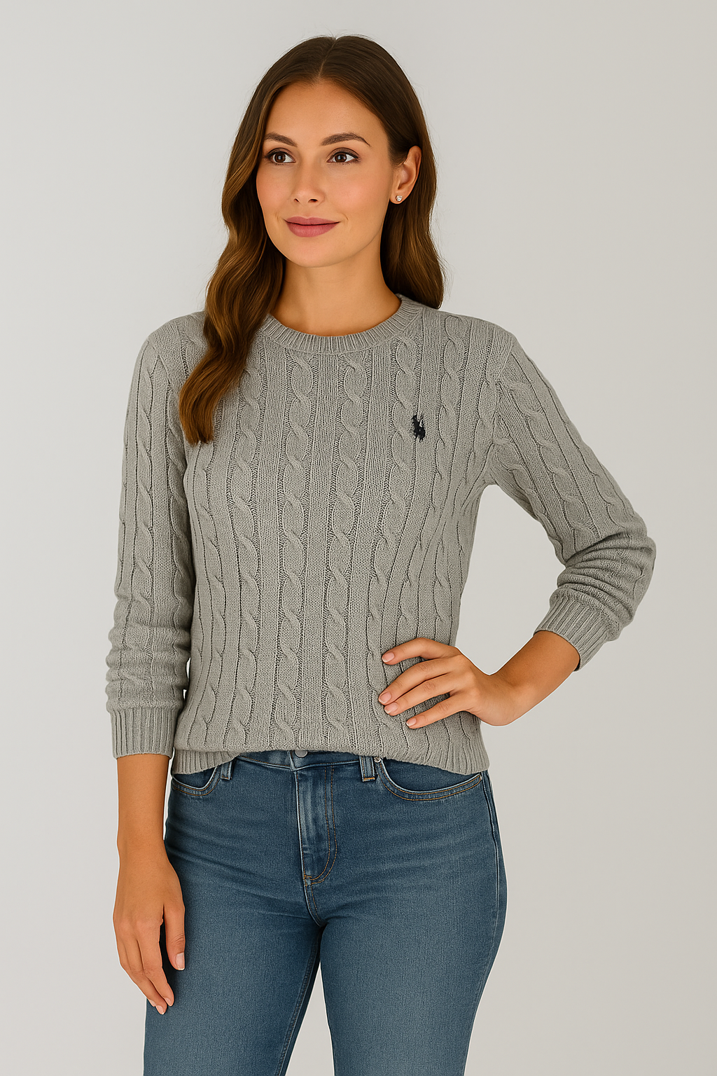Women Cable Knit Sweater | Goldie