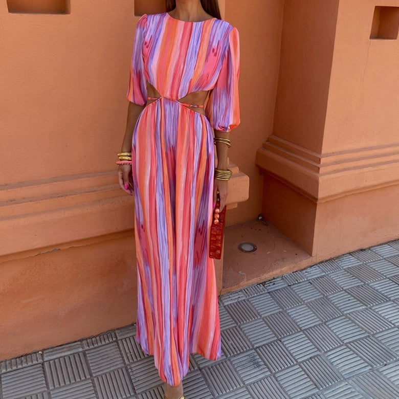 Women Elegant Cutout Maxi Dress | Victoria