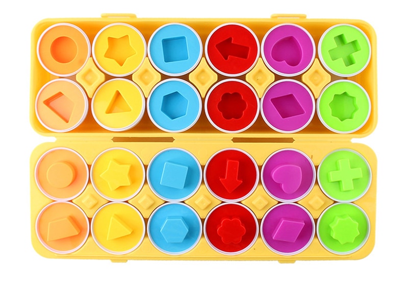 Educational Toy Montessori Geometric Eggs BPA-Free Plastic | Learning Fun for Kids-3