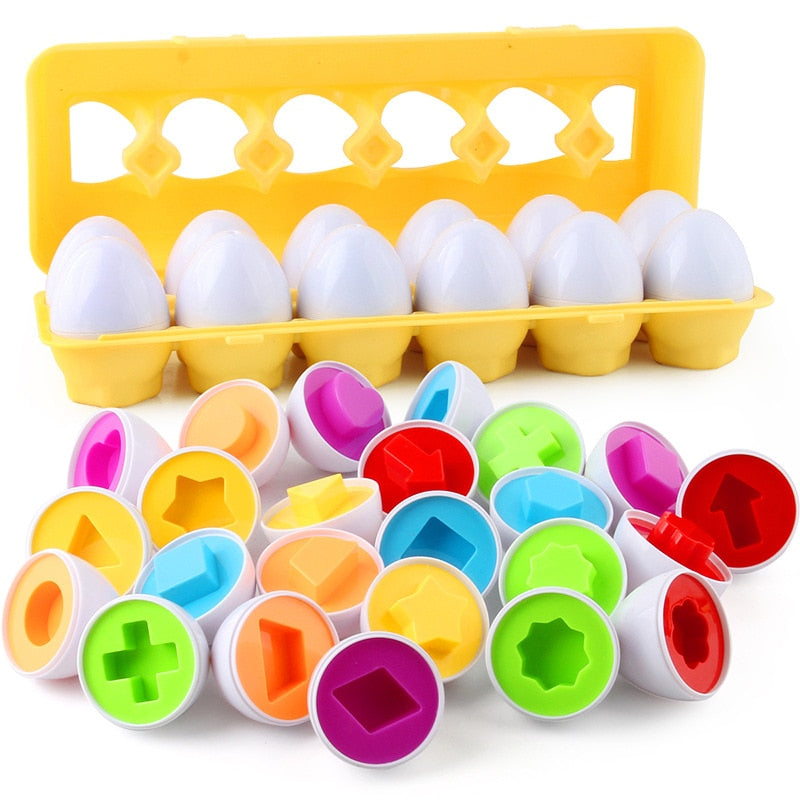 Educational Toy Montessori Geometric Eggs BPA-Free Plastic | Learning Fun for Kids-2