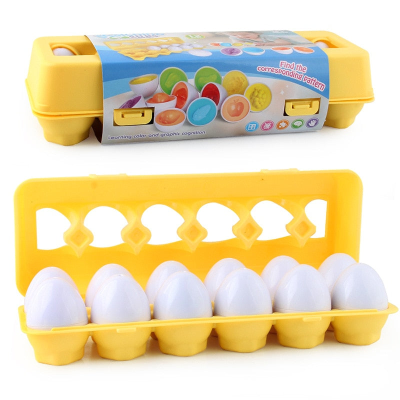 Educational Toy Montessori Geometric Eggs BPA-Free Plastic | Learning Fun for Kids-5