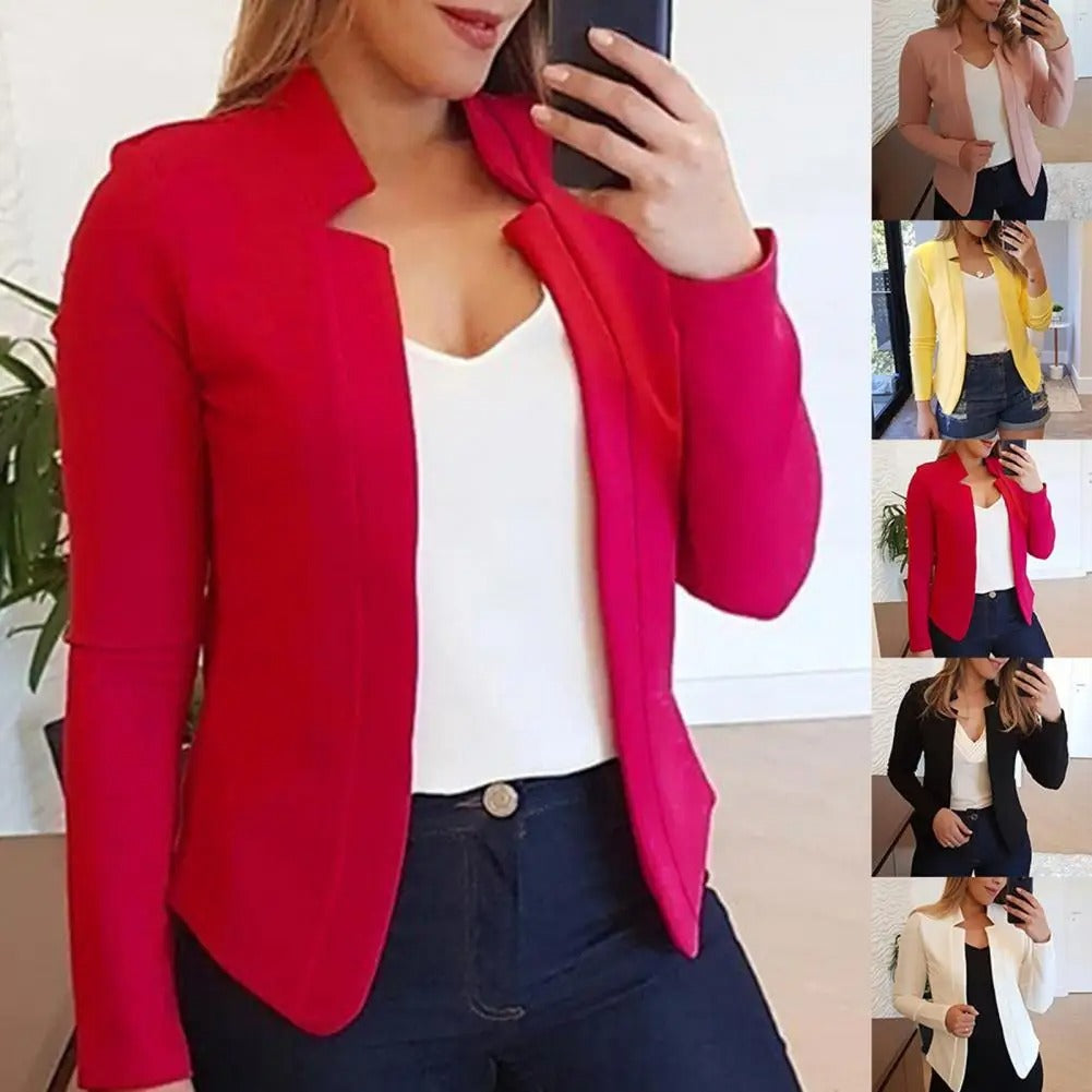 Women Tailored Open-Front Blazer | Emily