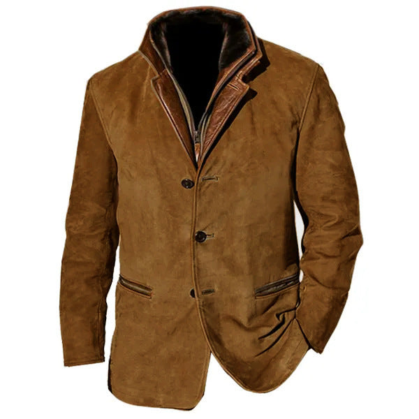 Men Vintage Suede Blazer | Nicholo
